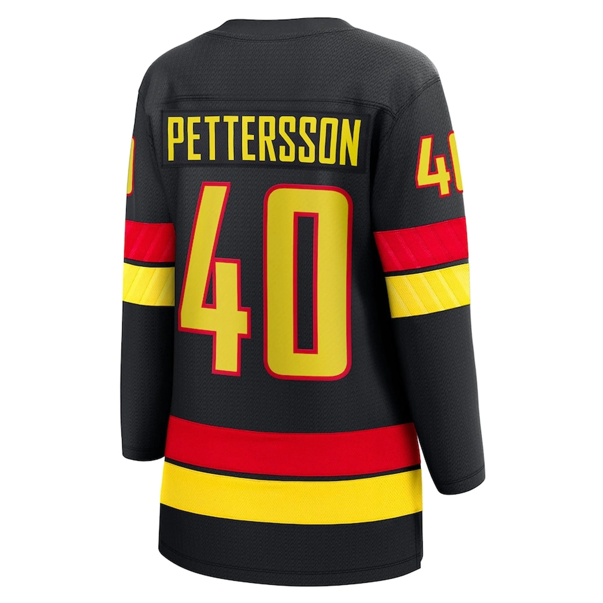 Fanatics Breakaway Womens Home Jersey - Vancouver Canucks Black Third Skate - Elias Pettersson