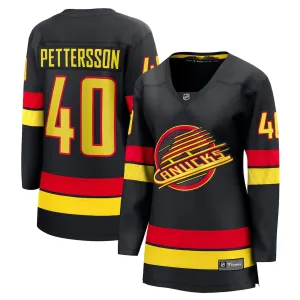 Fanatics Breakaway Womens Home Jersey - Vancouver Canucks Black Third Skate - Elias Pettersson
