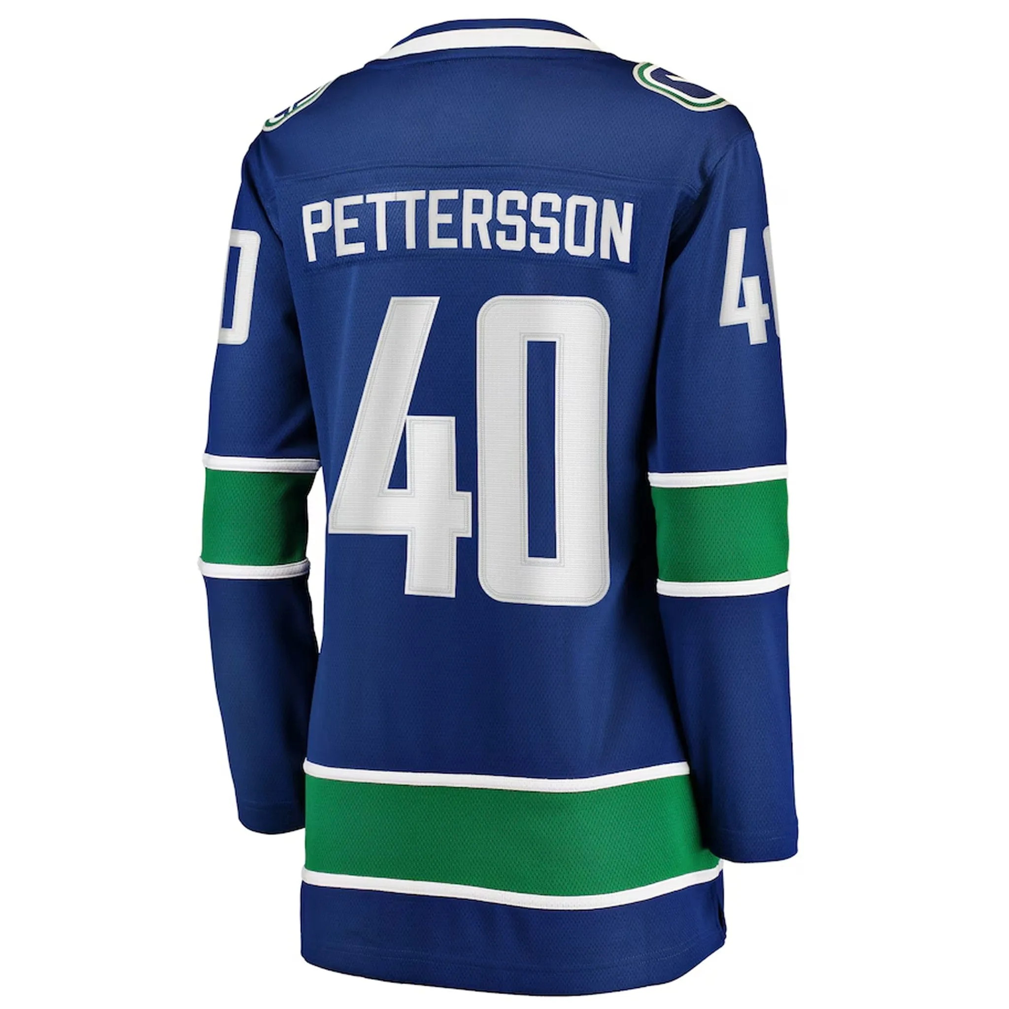 Fanatics Breakaway Womens Home Jersey - Vancouver Canucks Royal Orca - Elias Pettersson