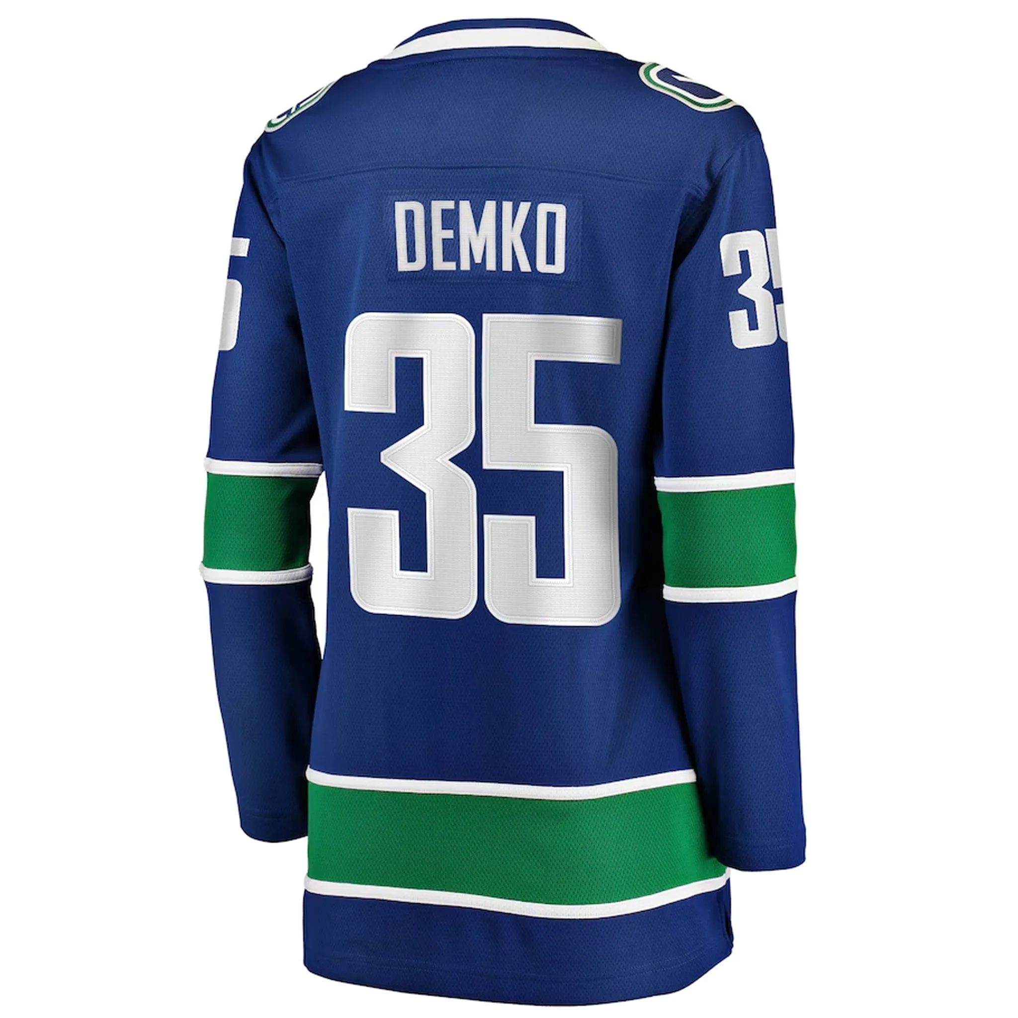 Fanatics Breakaway Womens Home Jersey - Vancouver Canucks Royal Orca - Thatcher Demko
