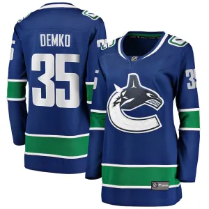 Fanatics Breakaway Womens Home Jersey - Vancouver Canucks Royal Orca - Thatcher Demko