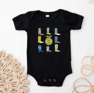 FFA Emblem Boot One Piece/T-Shirt (Newborn - Youth XL) - Multiple Colors!
