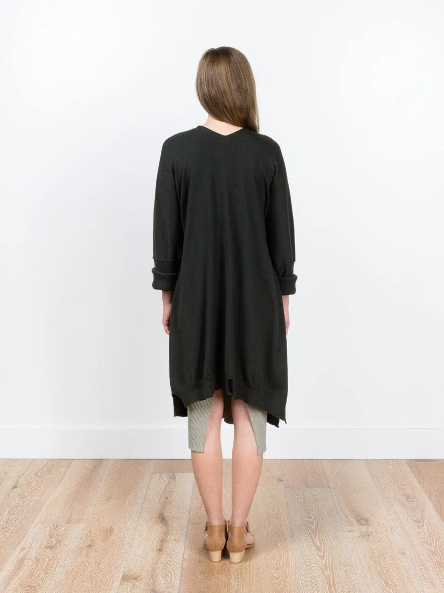fine wide cardigan - pine
