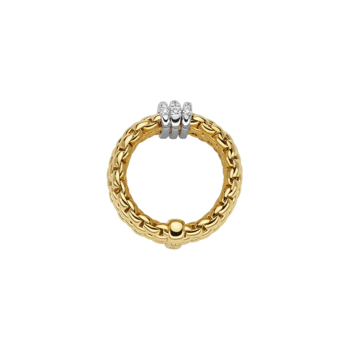 FOPE Panorama Flex'it Ring With Diamonds