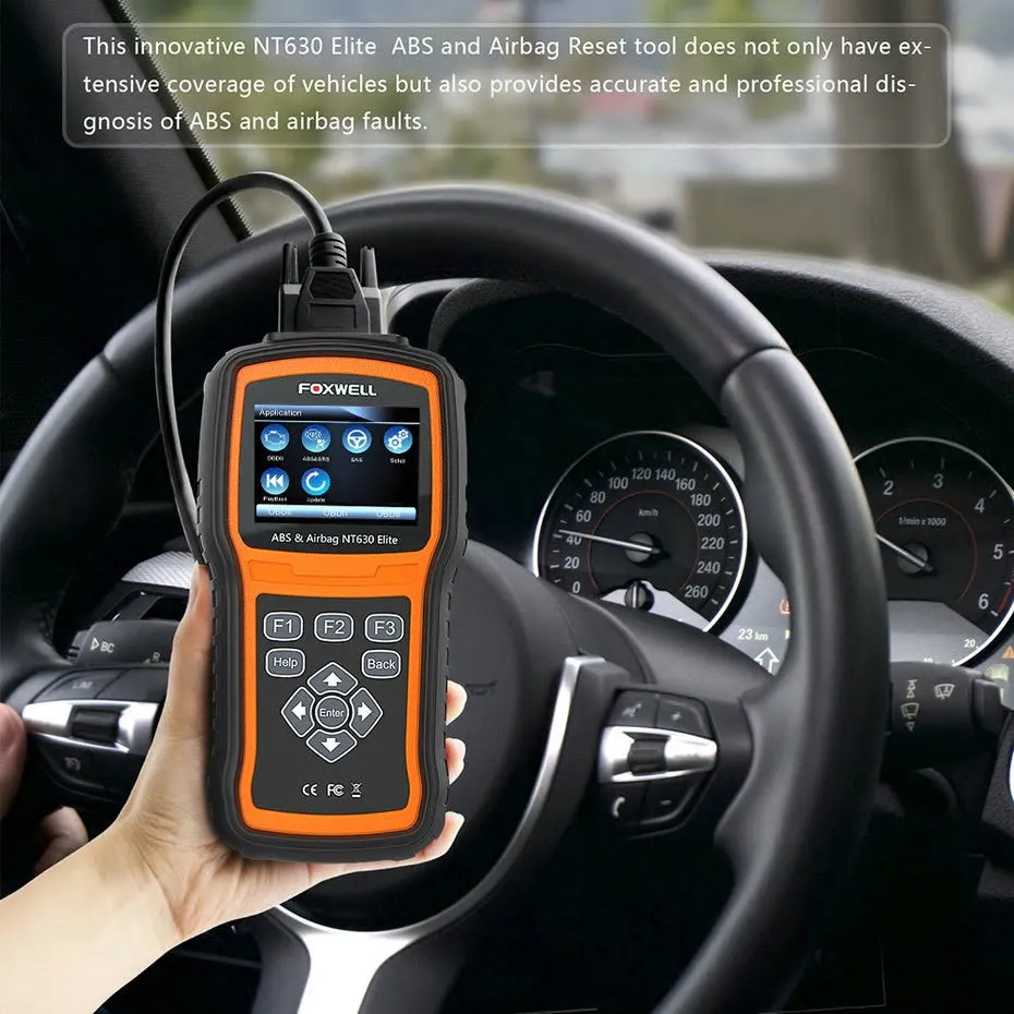 Foxwell NT630 Plus Diagnostic Scan Tool OBD2 ABS Airbag SRS SAS Crash Data Reset