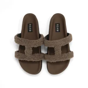 Fuzzy Cuffs in Taupe