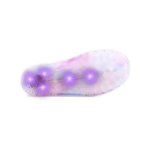 Girls Light Rain Boots Light Up Purple Glitter Kids Shoes - KKOMFORME