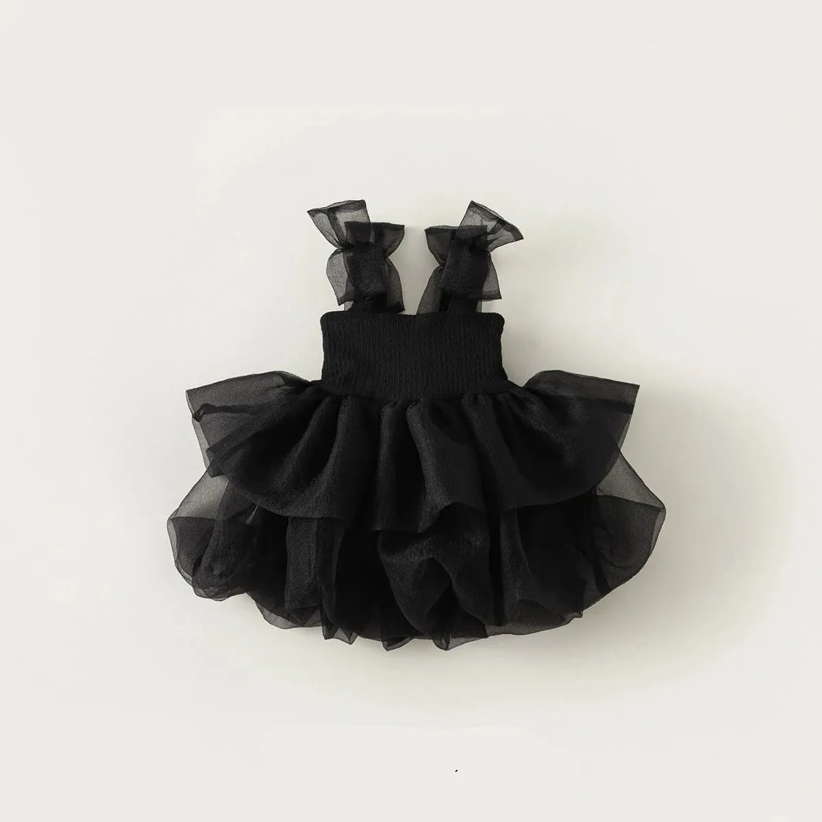 Girls’ Summer Fluffy Sling Princess Dress