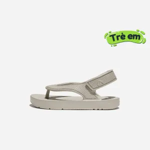 Giày Sandal Trẻ Em Fitflop Iqushion Toddler Shimmer Ergonomic - Xám