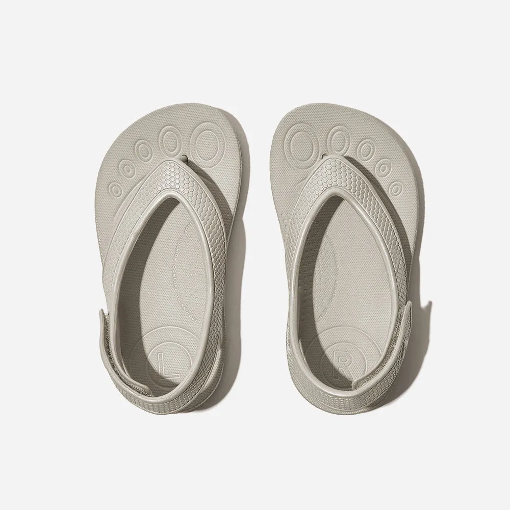 Giày Sandal Trẻ Em Fitflop Iqushion Toddler Shimmer Ergonomic - Xám