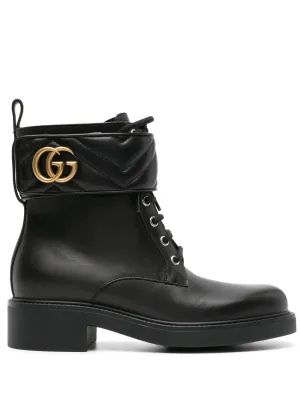 Gucci Double G-plaque ankle boots