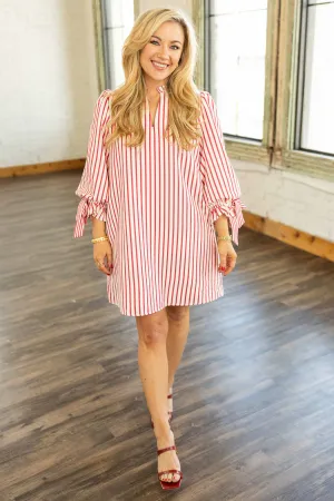 HARMONY STRIPED MINI DRESS