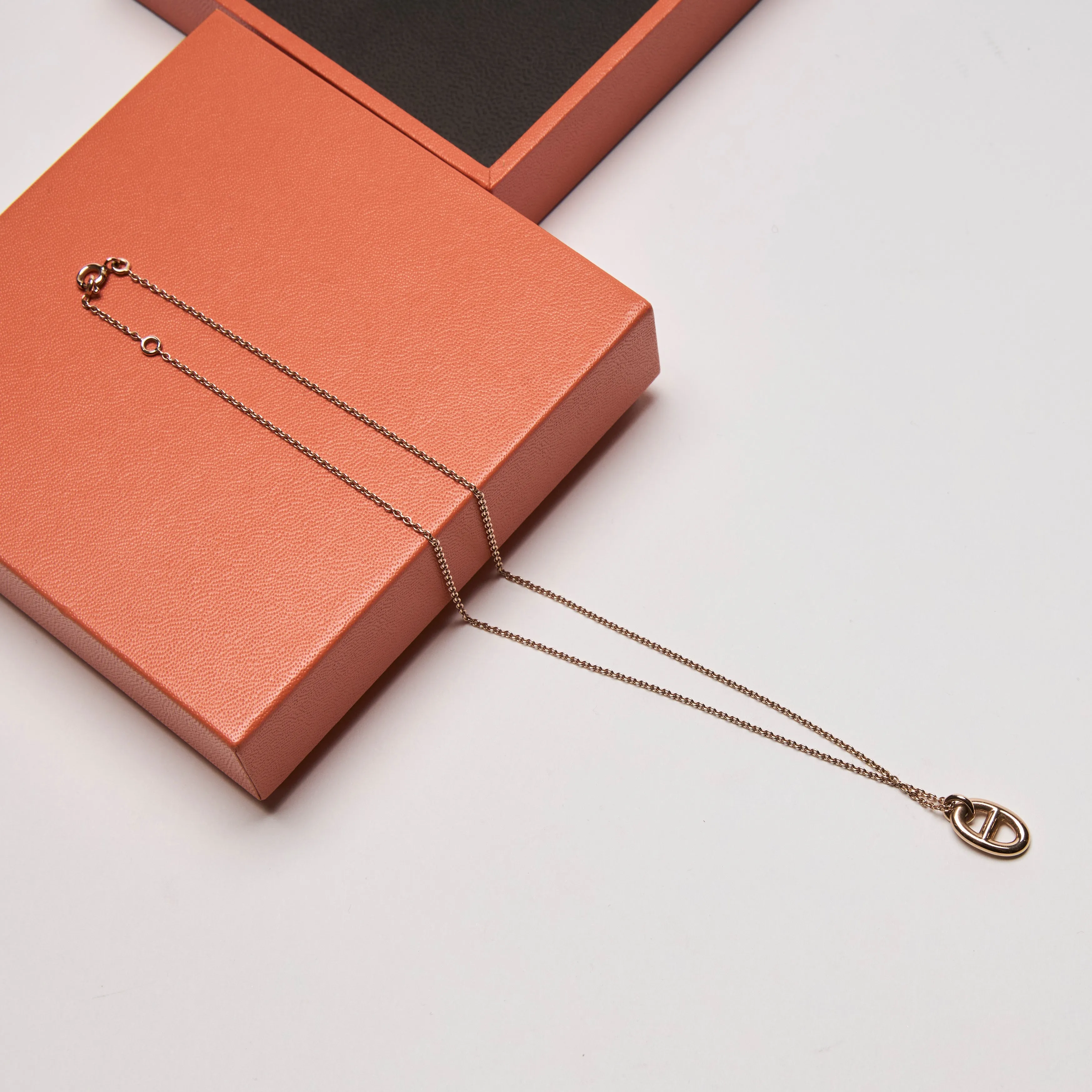 Hermes Farandole Rose Gold Pendant Necklace (small)