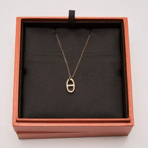 Hermes Farandole Rose Gold Pendant Necklace (small)