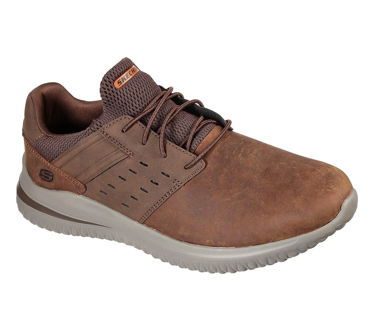 Herren Wide Fit Skechers Delson 3.0 210308 Luxus Walking Sneakers