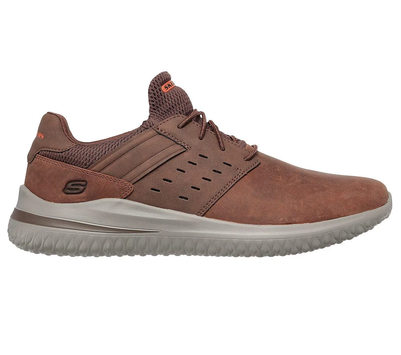 Herren Wide Fit Skechers Delson 3.0 210308 Luxus Walking Sneakers