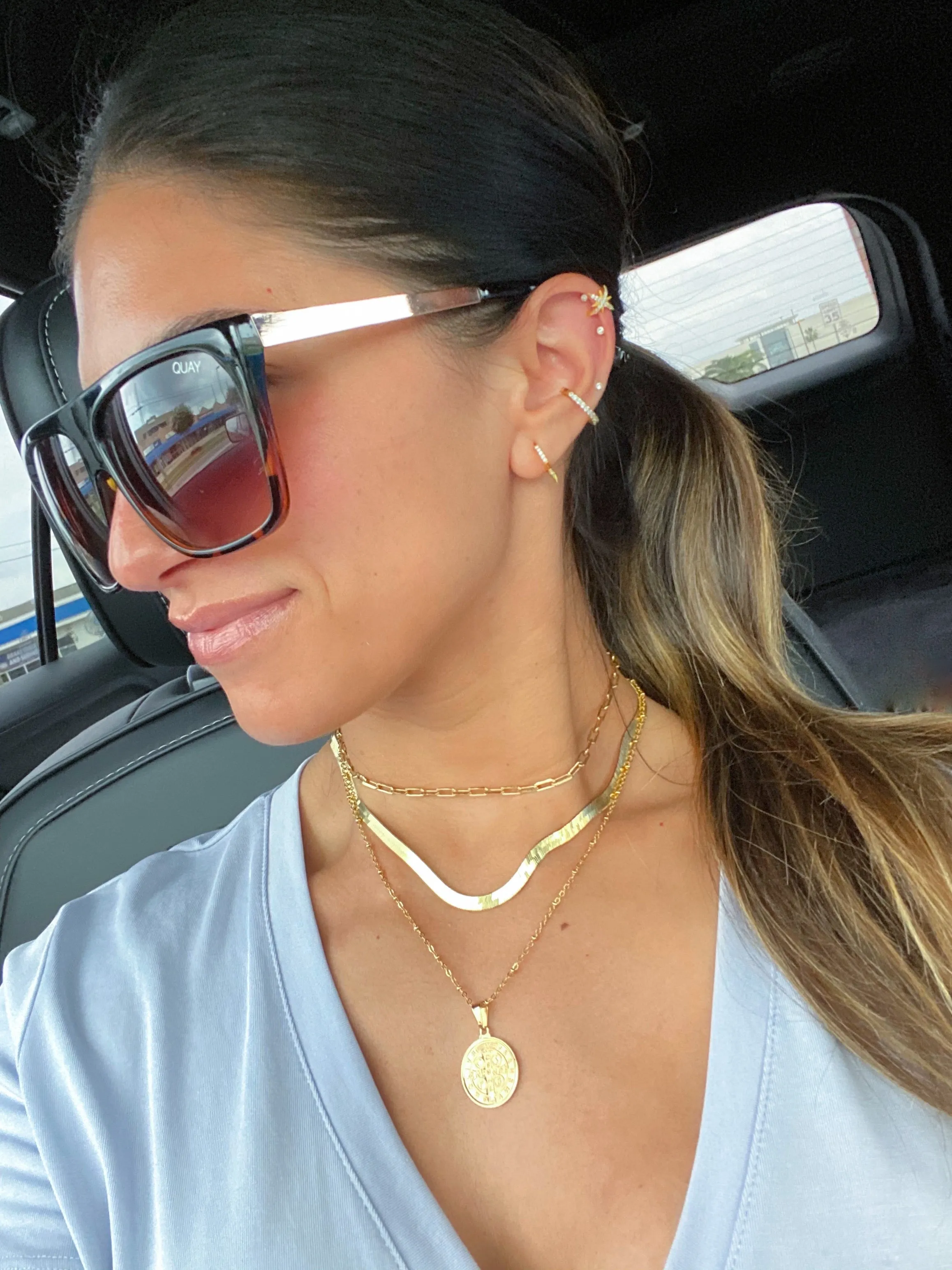 Herringbone Chain in Gold, Rose Gold & Silver