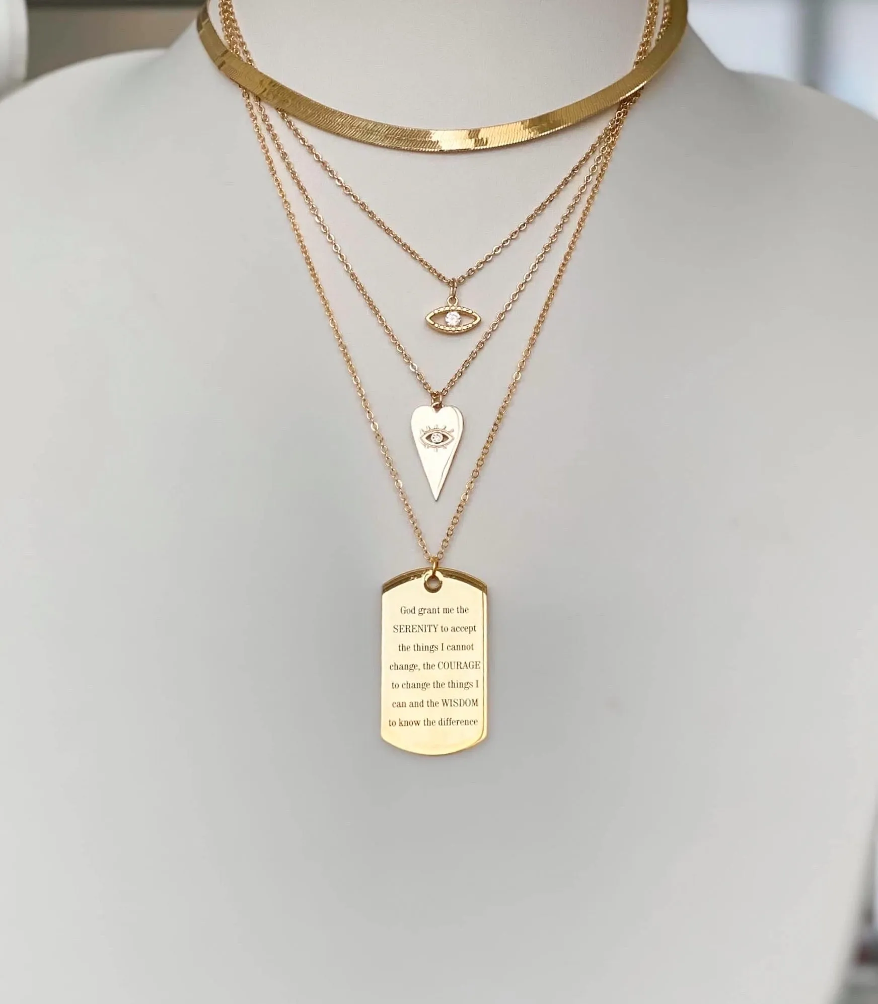 Herringbone Chain in Gold, Rose Gold & Silver