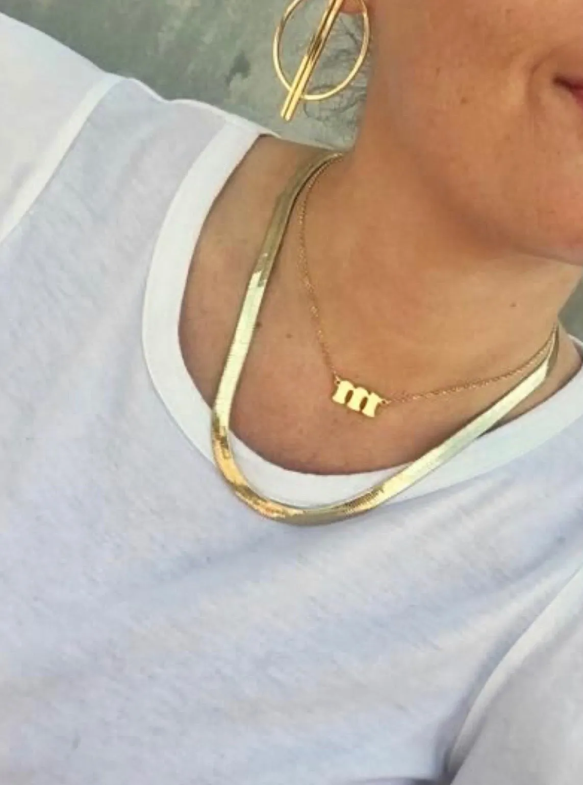 Herringbone Chain in Gold, Rose Gold & Silver