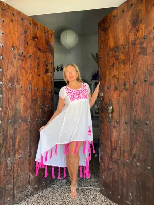 Hippy Summer dress Thai with hand embroidery