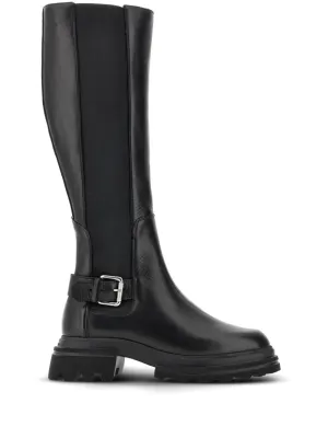 Hogan buckled knee-high boots