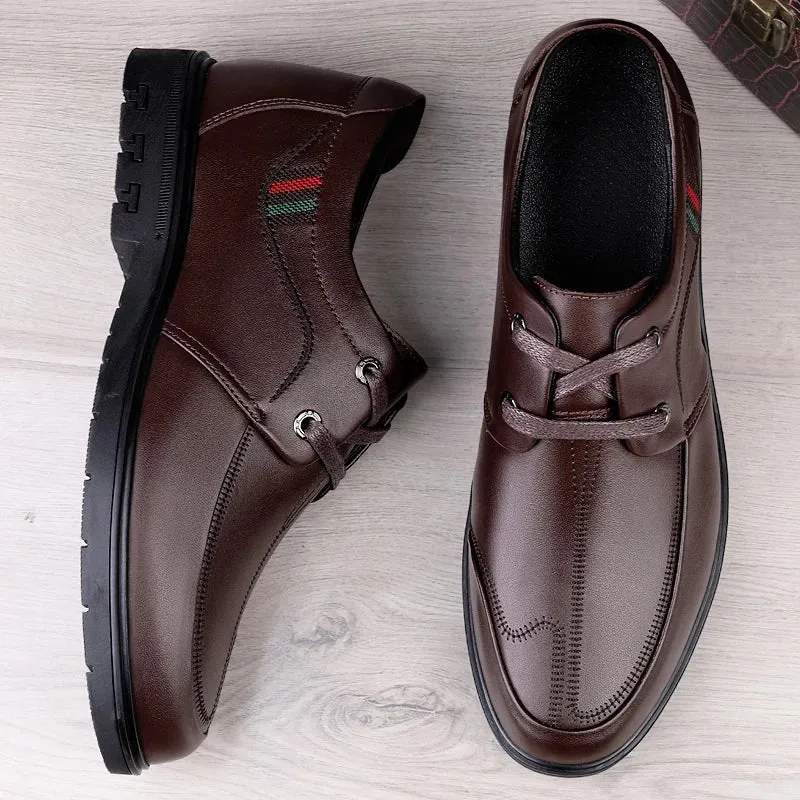 HorizonElegance Casual Lederen Sneakers