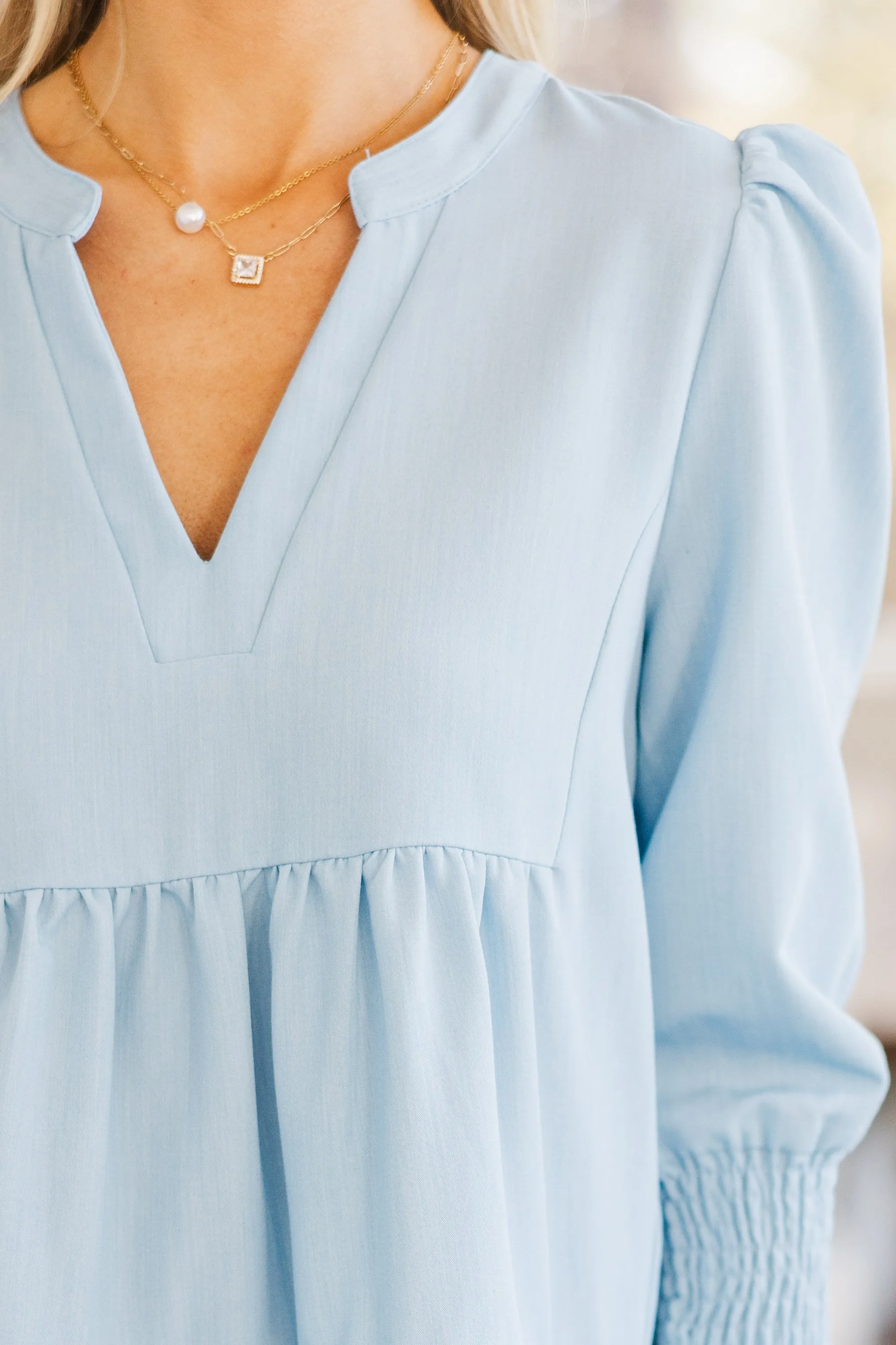 In Your Happy Place Light Blue Dress
