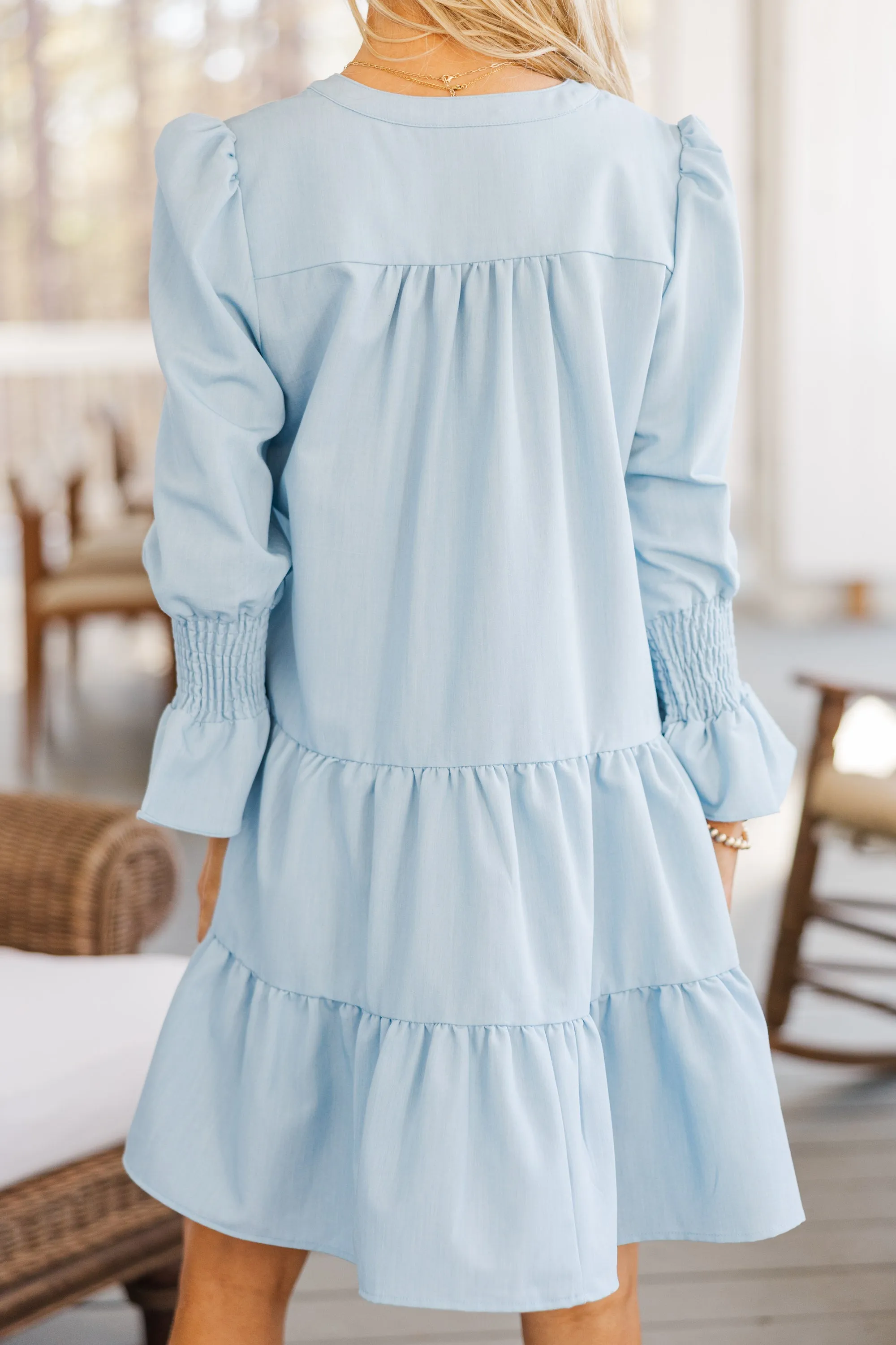 In Your Happy Place Light Blue Dress