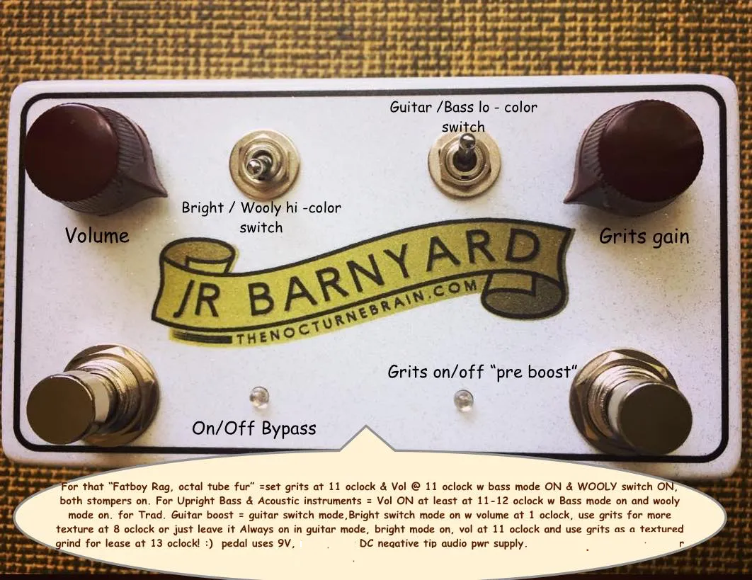 JR BARNYARD® Octal tube style preamp based on the gib EH-150 EH-185 amp