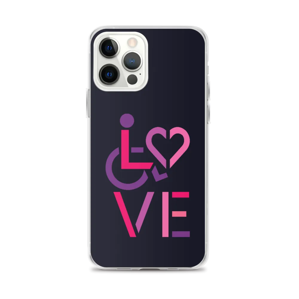 LOVE (for the Special Needs Community) iPhone Case Stacked Design 2 of 3