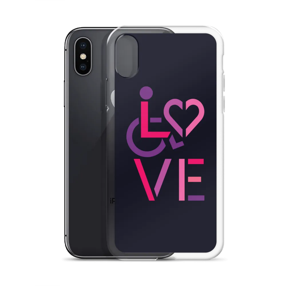 LOVE (for the Special Needs Community) iPhone Case Stacked Design 2 of 3