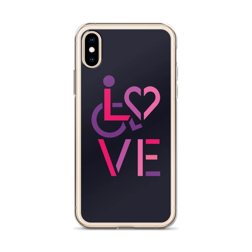 LOVE (for the Special Needs Community) iPhone Case Stacked Design 2 of 3