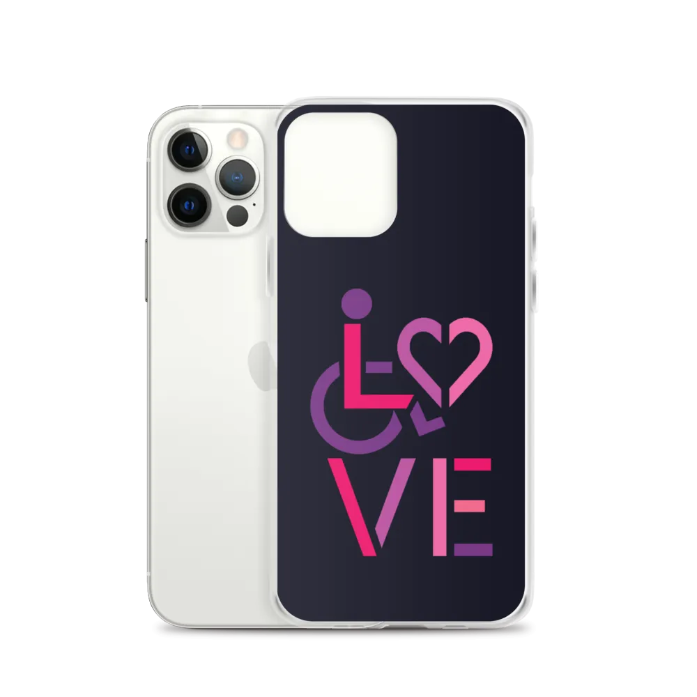 LOVE (for the Special Needs Community) iPhone Case Stacked Design 2 of 3