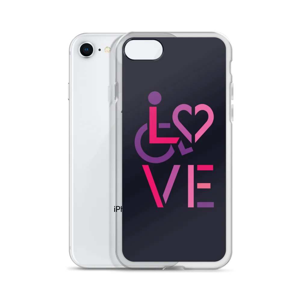 LOVE (for the Special Needs Community) iPhone Case Stacked Design 2 of 3