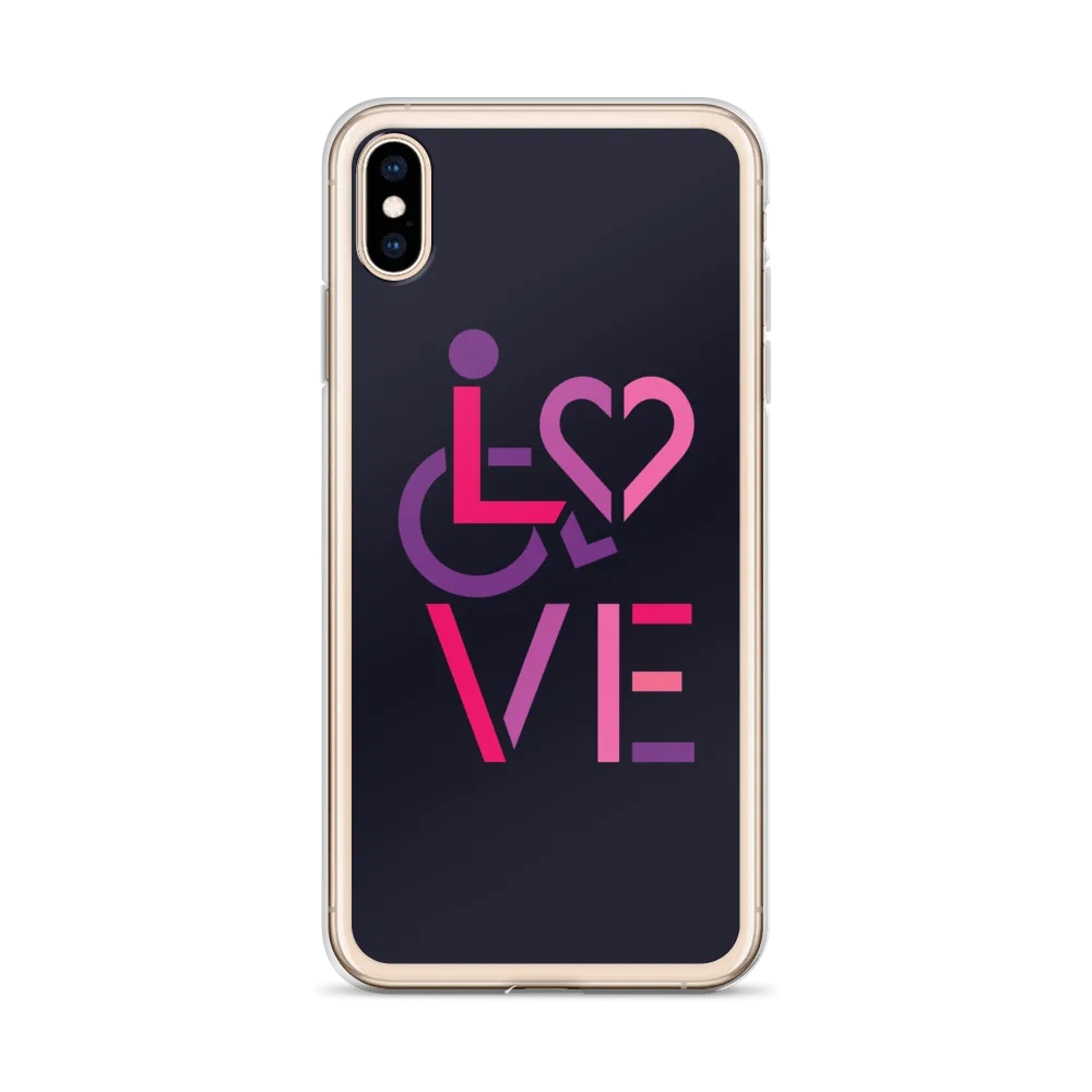 LOVE (for the Special Needs Community) iPhone Case Stacked Design 2 of 3