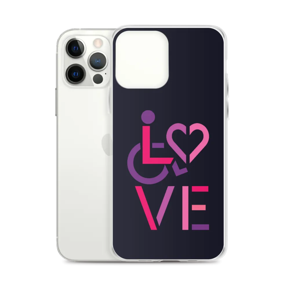 LOVE (for the Special Needs Community) iPhone Case Stacked Design 2 of 3