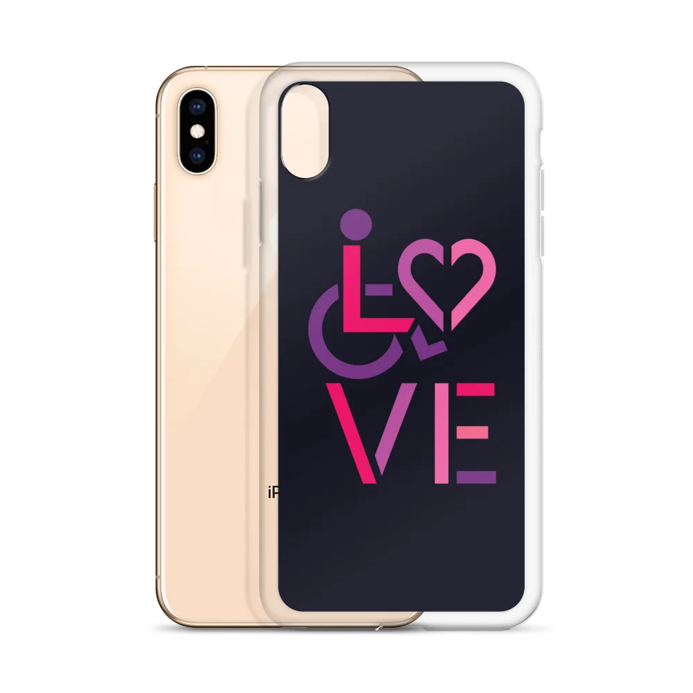 LOVE (for the Special Needs Community) iPhone Case Stacked Design 2 of 3
