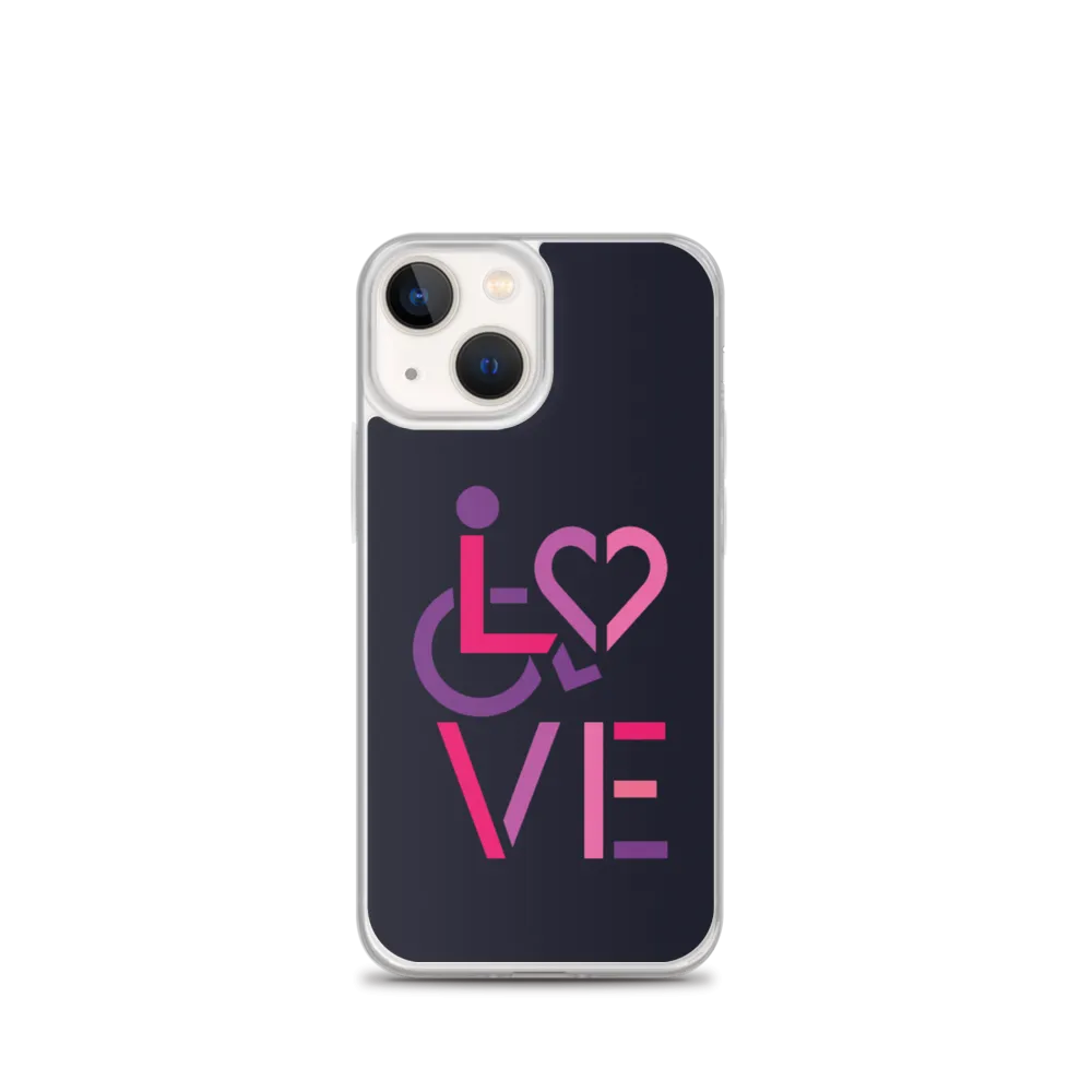 LOVE (for the Special Needs Community) iPhone Case Stacked Design 2 of 3