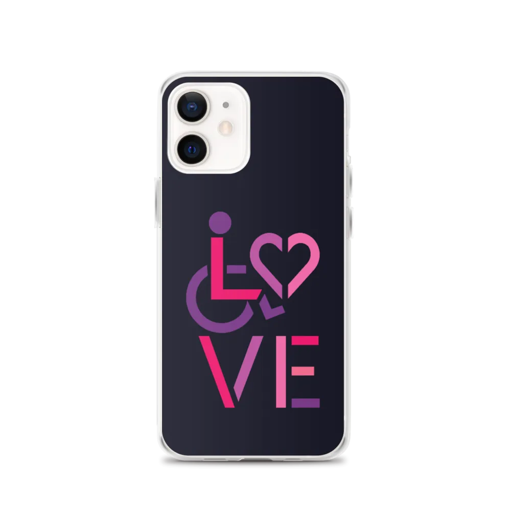 LOVE (for the Special Needs Community) iPhone Case Stacked Design 2 of 3