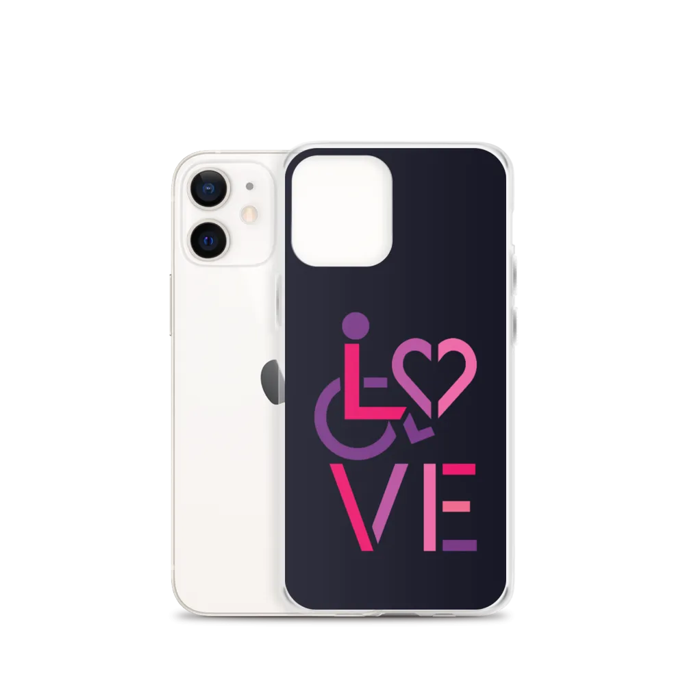LOVE (for the Special Needs Community) iPhone Case Stacked Design 2 of 3