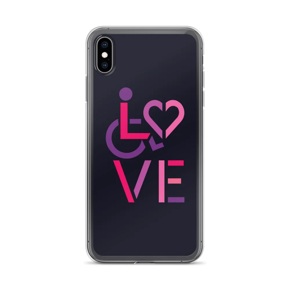 LOVE (for the Special Needs Community) iPhone Case Stacked Design 2 of 3