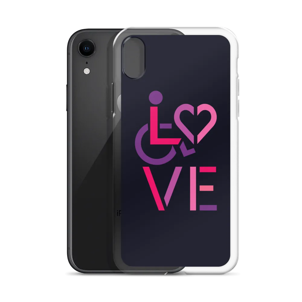 LOVE (for the Special Needs Community) iPhone Case Stacked Design 2 of 3