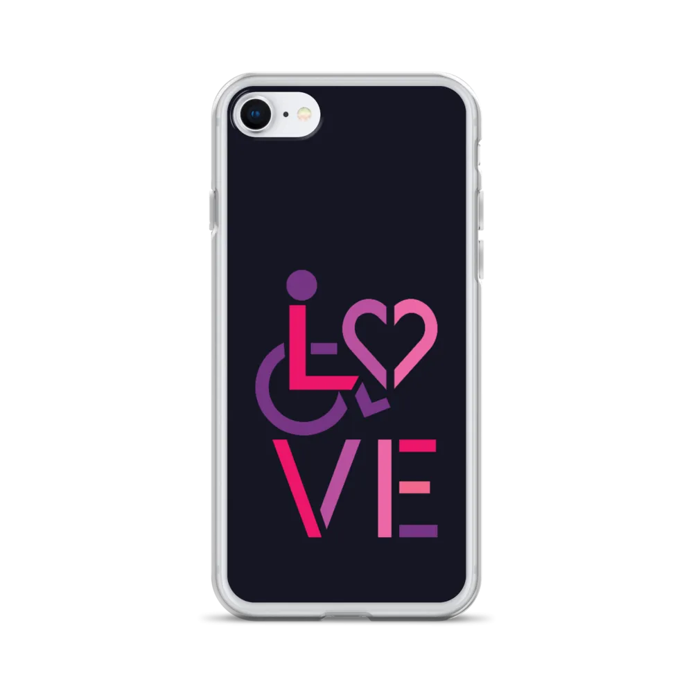 LOVE (for the Special Needs Community) iPhone Case Stacked Design 2 of 3