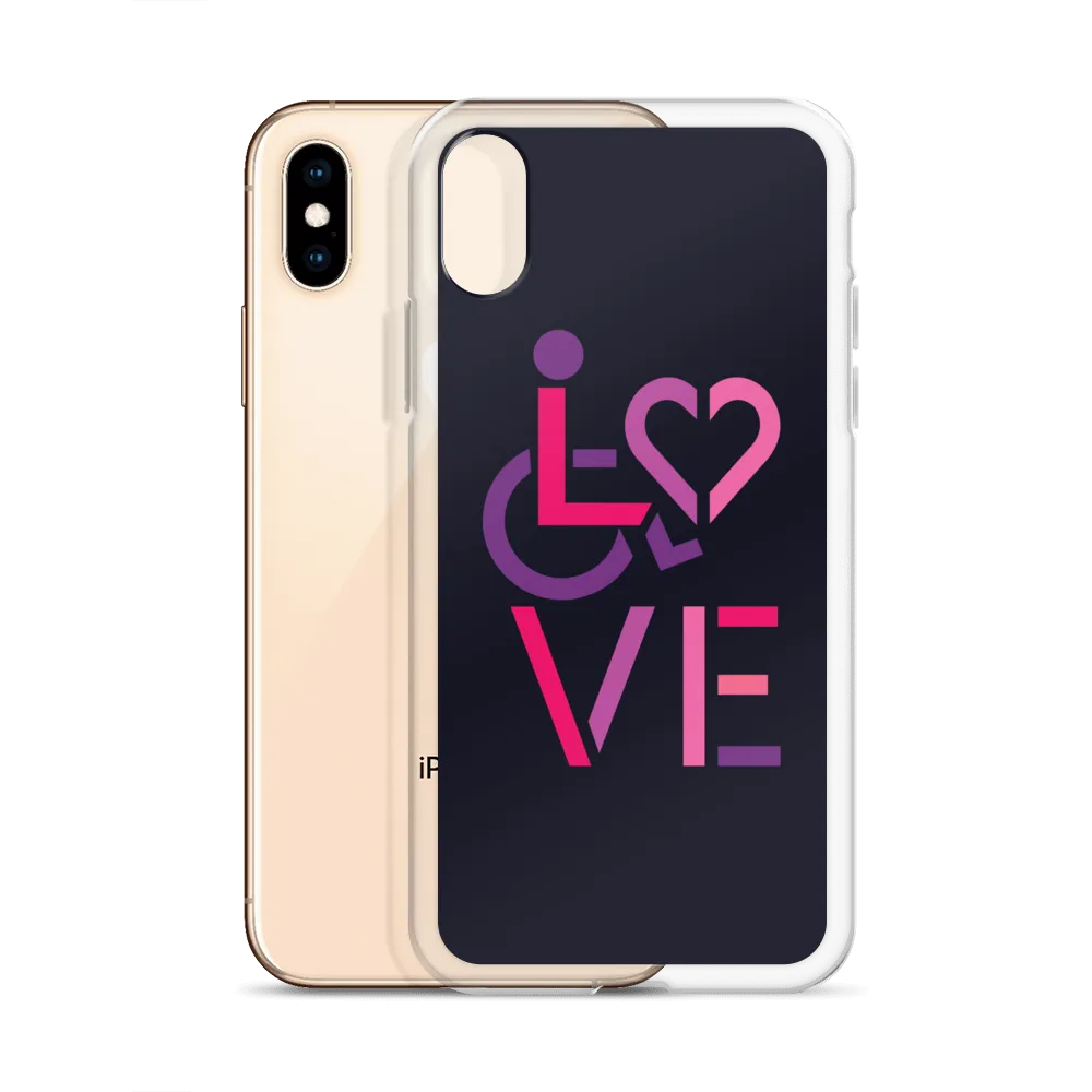 LOVE (for the Special Needs Community) iPhone Case Stacked Design 2 of 3