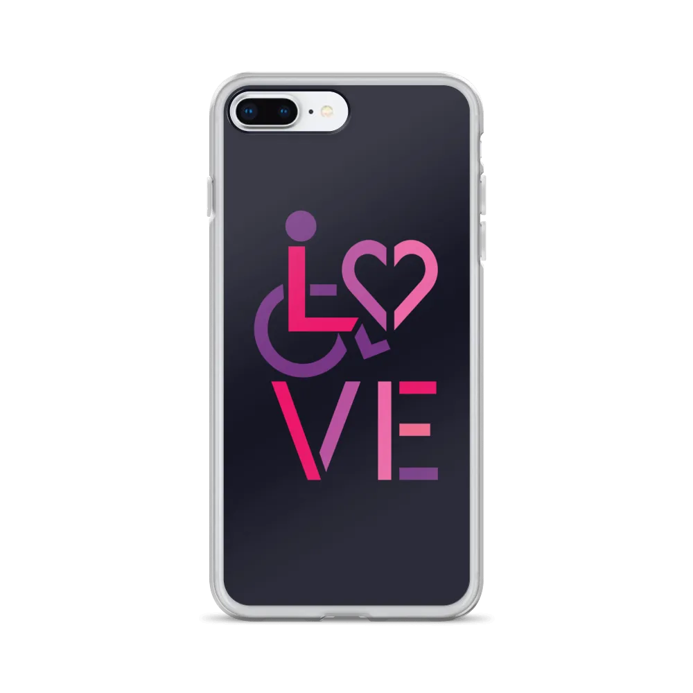 LOVE (for the Special Needs Community) iPhone Case Stacked Design 2 of 3