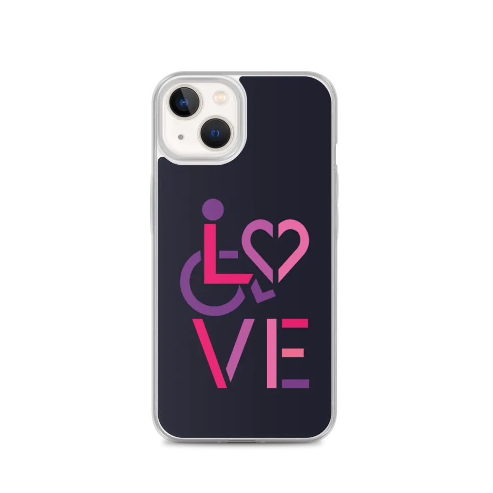 LOVE (for the Special Needs Community) iPhone Case Stacked Design 2 of 3