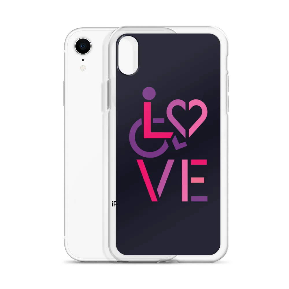 LOVE (for the Special Needs Community) iPhone Case Stacked Design 2 of 3