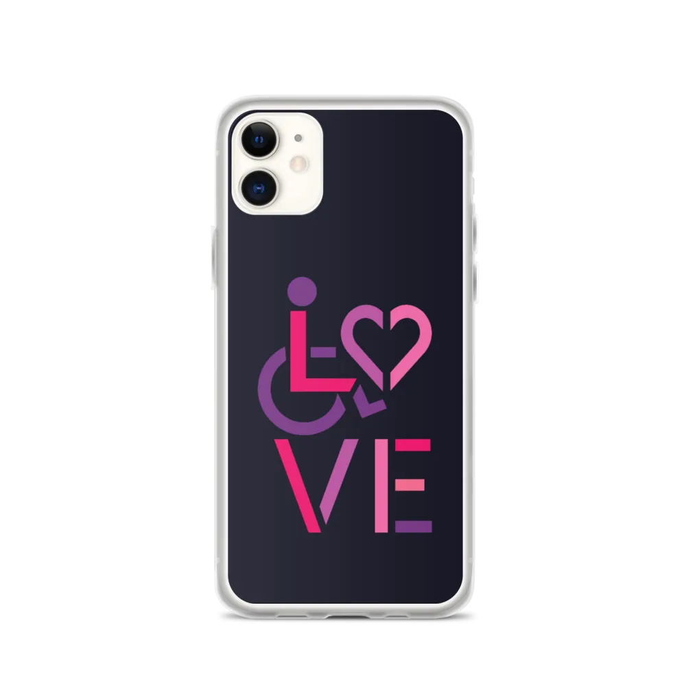 LOVE (for the Special Needs Community) iPhone Case Stacked Design 2 of 3