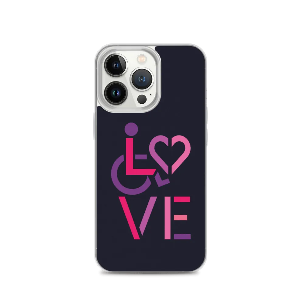 LOVE (for the Special Needs Community) iPhone Case Stacked Design 2 of 3