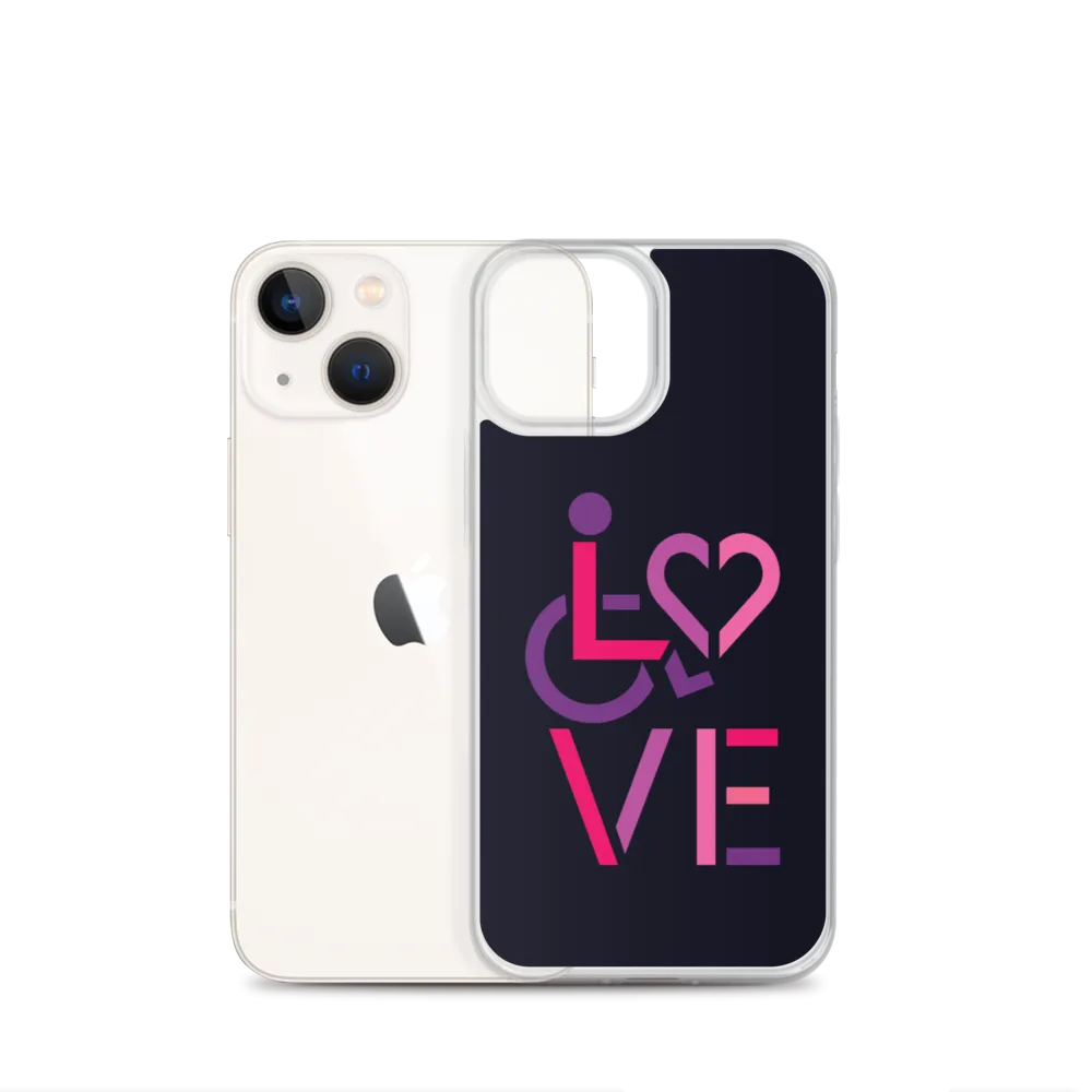 LOVE (for the Special Needs Community) iPhone Case Stacked Design 2 of 3